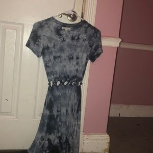 Blue tie dye sundress